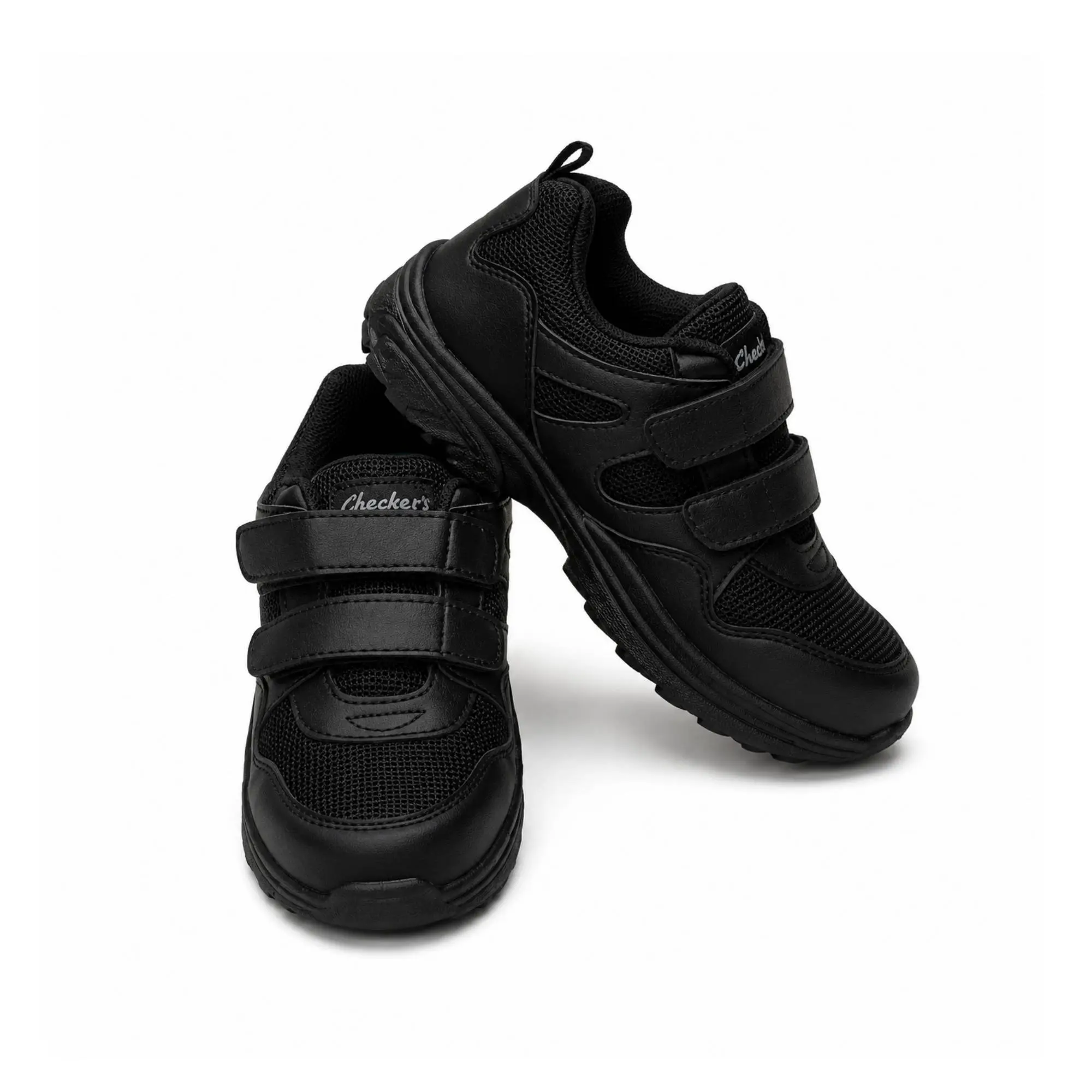 Velcro Black Shoes
