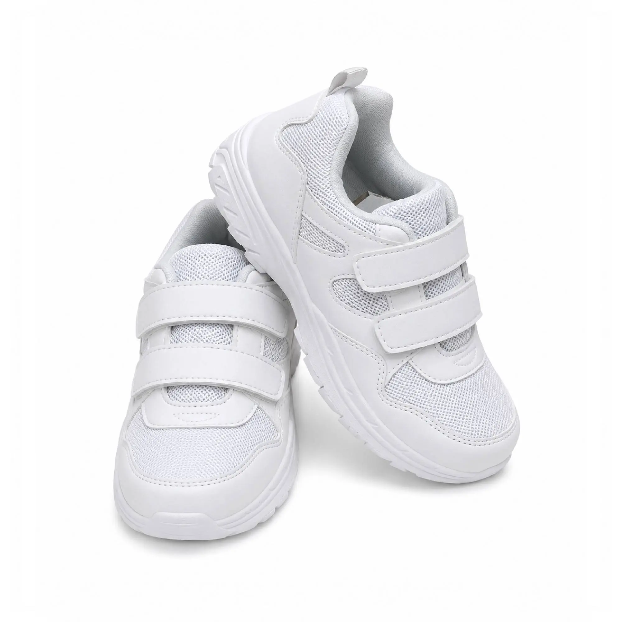 Velcro White Shoes
