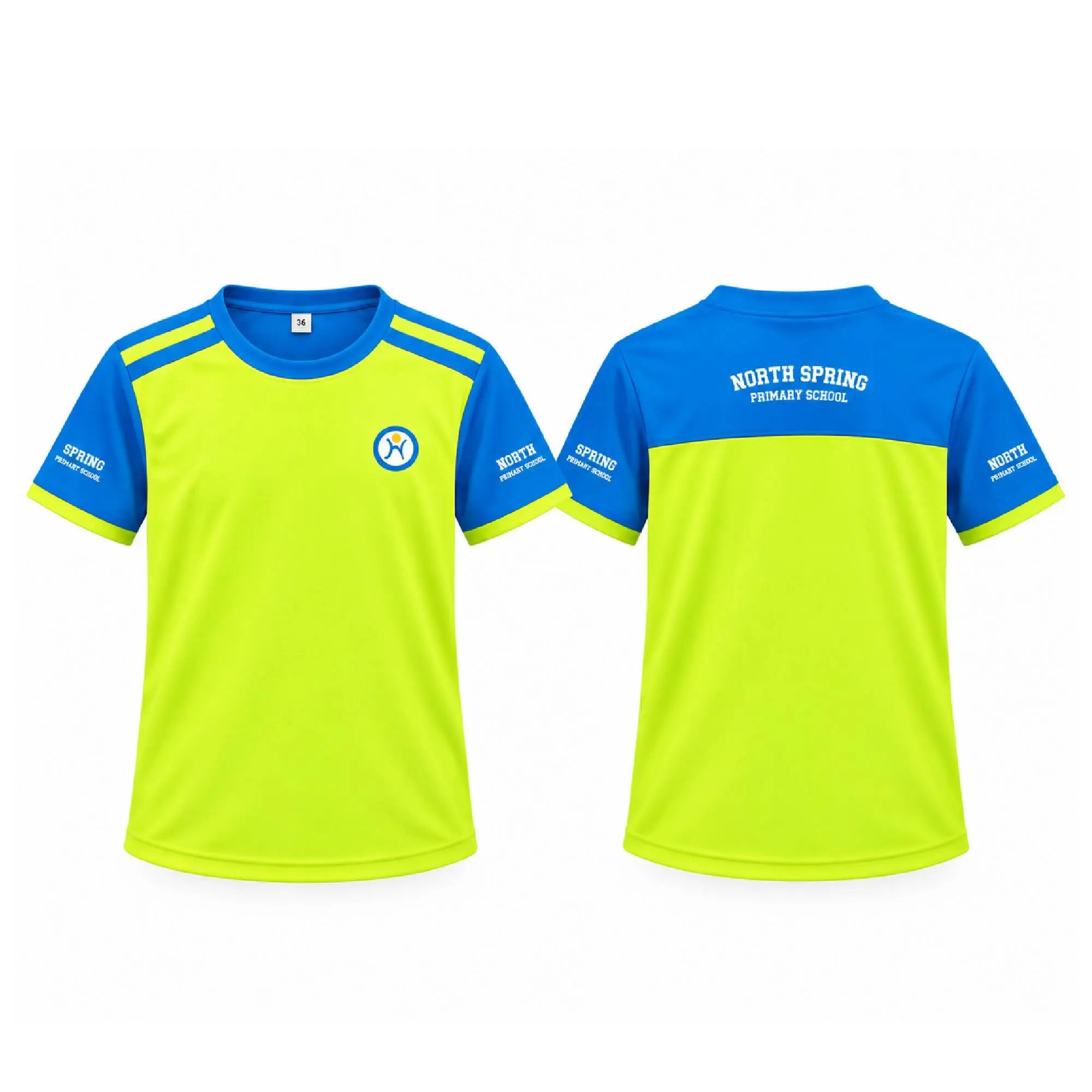Pe T-Shirt - North Spring Primary School - Yellow